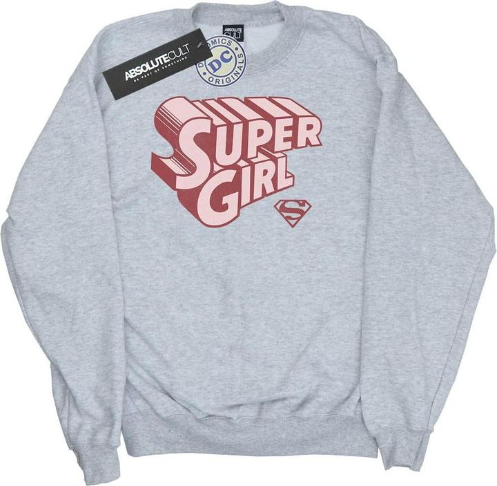 Image du produit - Sweat SUPERGIRL RETRO LOGO - Fille (128)