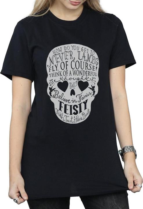 Immagine prodotto Disney Tinker Bell Skull Maglietta Ampia Donna (XXL)