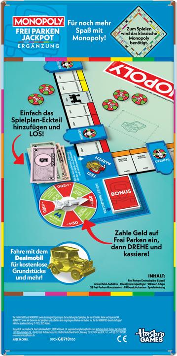 Productafbeelding Hasbro Gaming Monopoly Gratis Parkeren Jackpot (Duits)