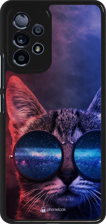 Actual product image PhoneLook Coque Red Blue Cat Glasses (Samsung Galaxy A53 5G)