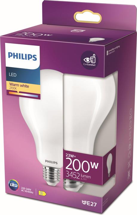 Image du produit Philips Lampe 23 W (200 W) E27 Blanc chaud (E27, 23 W, 3452 lm, 1 x, D)