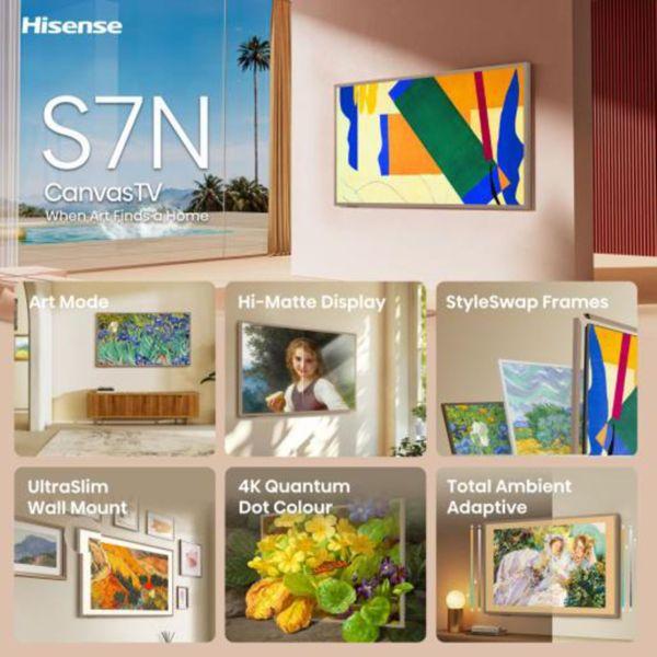 Image du produit Hisense TV TÉLÉVISEUR 55S7NQ (55", NeoQLED, DHU, 2024)