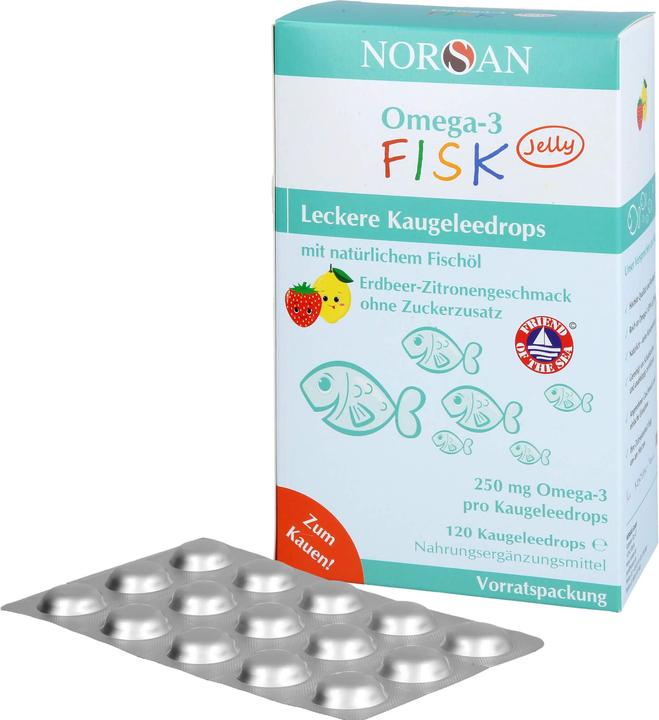 Produktbild Norsan Omega-3 Kids Jelly (120 Stk) (120 Stück, Bonbon, 261 g)