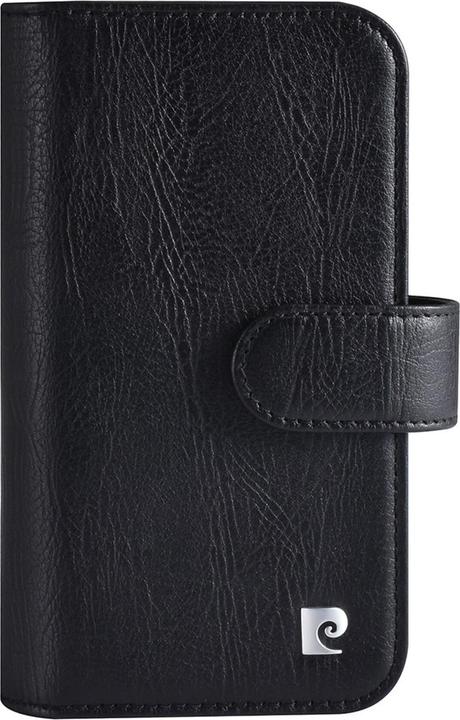 Image du produit Pierre Cardin Étui iPhone 13 Mini - Étui livre en cuir véritable noir & 6 emplacements pour cartes (Apple iPhone 13 mini)
