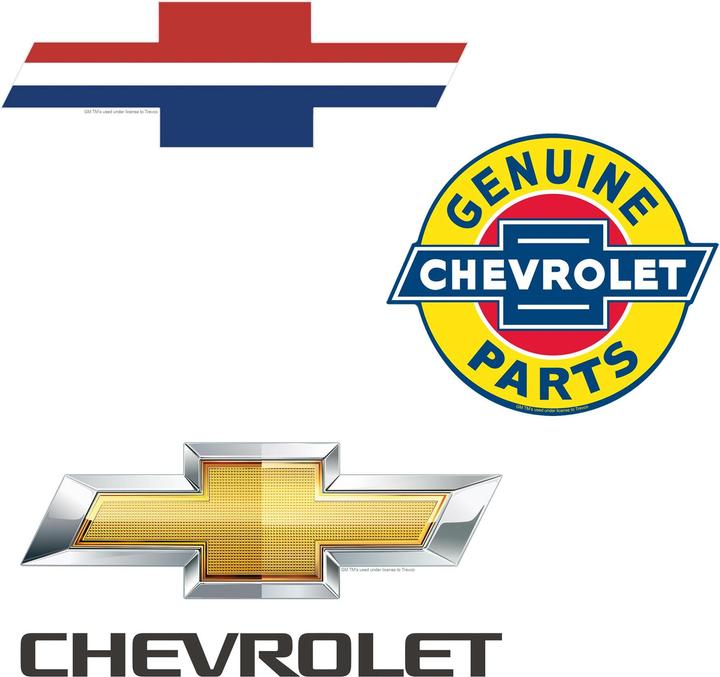 Immagine prodotto Chevrolet Deluxe Logo Adesivi Misura Confezione 50