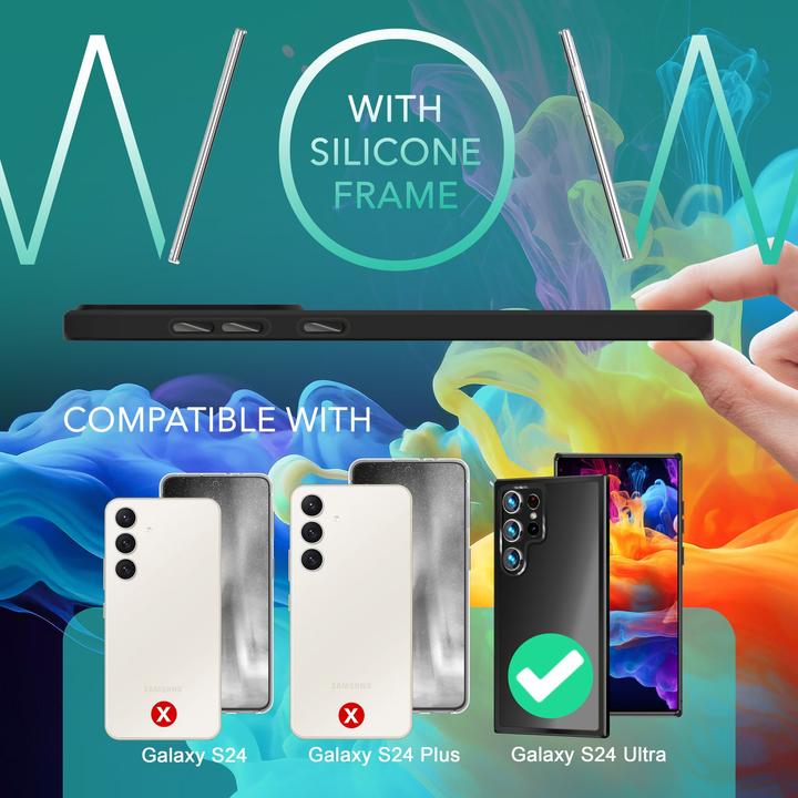 Image du produit Nalia Étui hybride semi-transparent avec cadre de protection (Samsung Galaxy S24 Ultra)