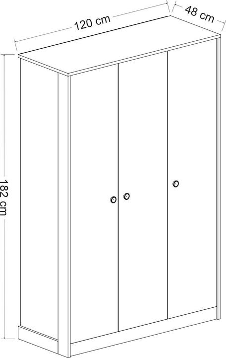 Actual product image Homitis Life (120 x 48 x 182 cm)