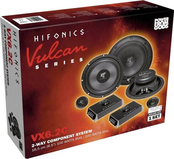 Actual product image Hifonics Vulcan VX6.2C 2-way 16.5cm component system (1 pair)