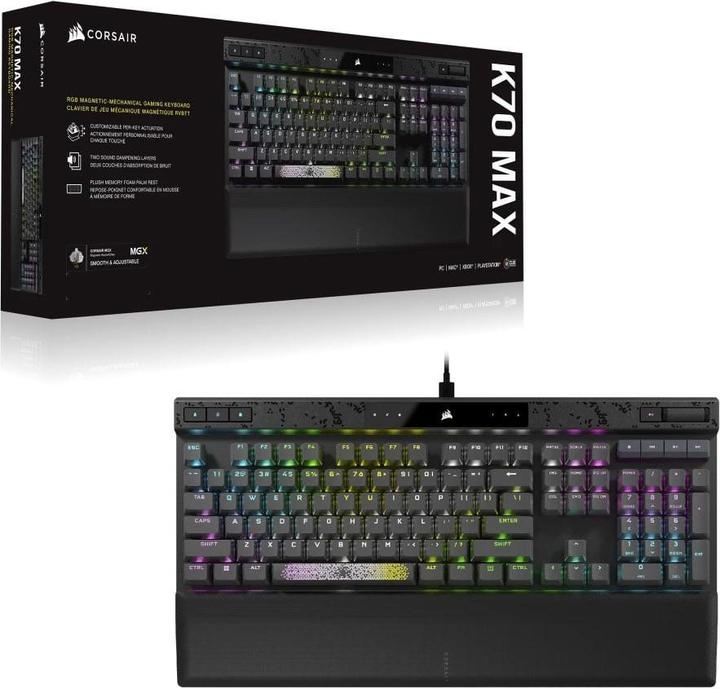 Actual product image Corsair K70 MAX RGB (DE, Cable)