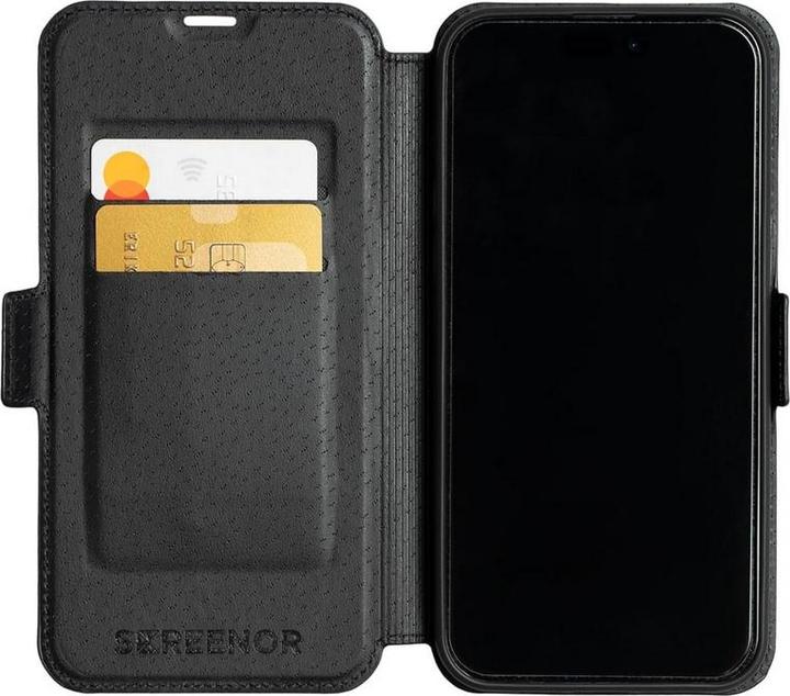 Produktbild Screenor FIRST mobile phone case 17.3 cm (6.8") Wallet case Black (Samsung Galaxy S24 Ultra)