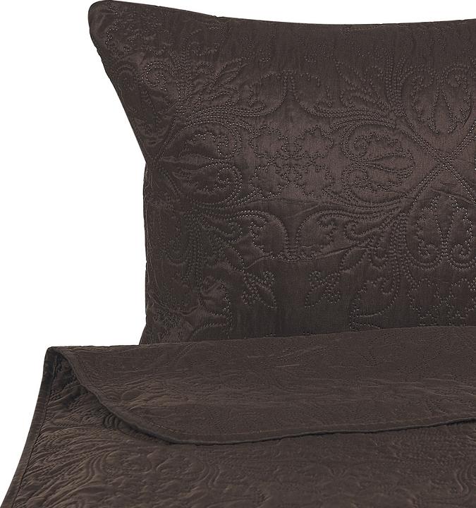 Image du produit Beliani Couvre-lit avec coussins motif gaufré 3 pièces marron 140 x 210 cm RAYEN (140 x 210 cm)