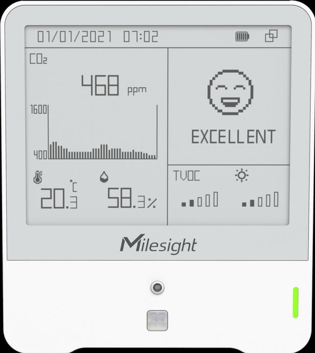 Image du produit Milesight iot lorawan capteur de surveillance de l'environnement intérieur am307
