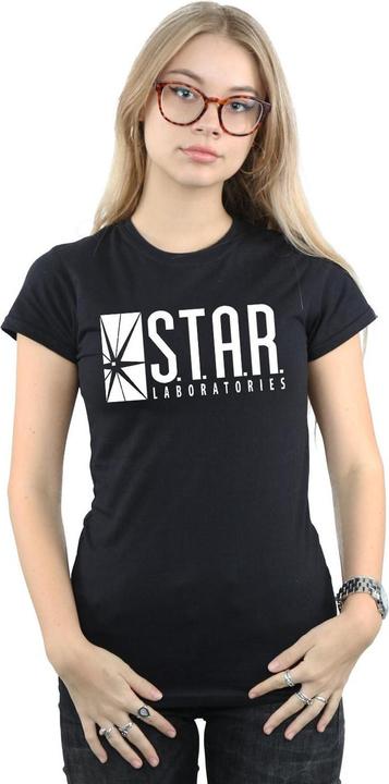 Actual product image Womens/Ladies The Flash STAR Labs Cotton T-Shirt (XXL)