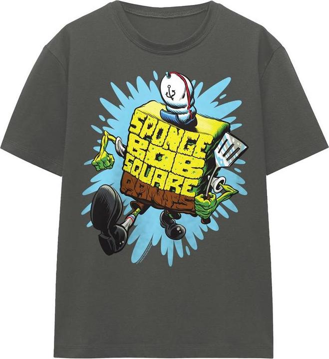 Immagine prodotto Spongebob Squarepants Maglietta Lettera Adulto Unisex (XXL)
