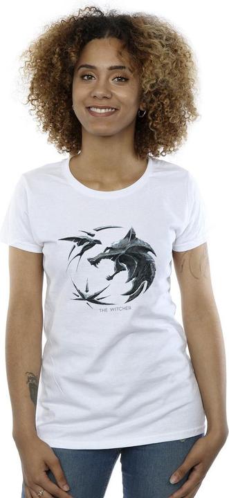 Immagine prodotto Netflix The Witcher Wolf Logo Maglietta Donna (S)