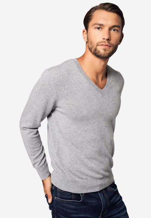 Image du produit Bellemere Pullover Solid V-Neck Merino-Cashmere Sweater (S)