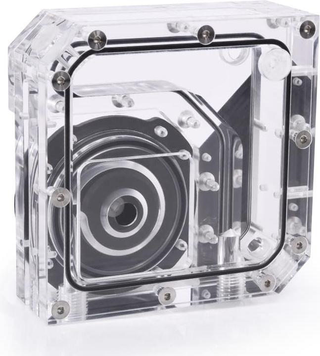 Produktbild Alphacool Rise Flat Reservoir D5 Ausgleichsbehälter mit Pumpe