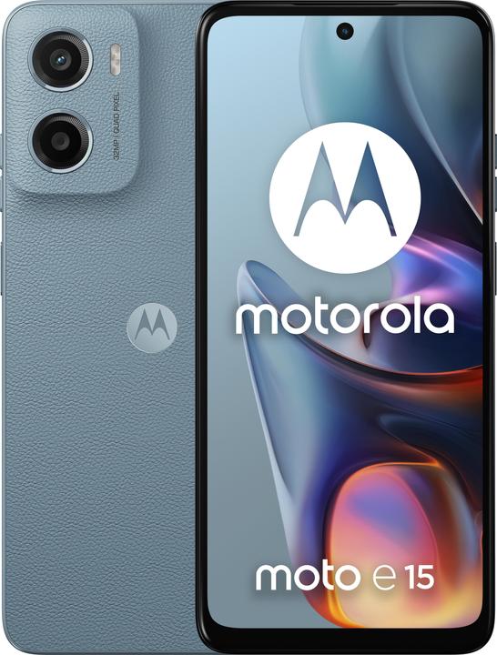 Motorola moto e15 (65.54 GB, Misty Blue, 6.67", Dual SIM, 32 Mpx, 4G)
