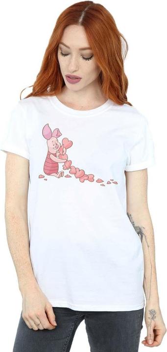 Immagine prodotto Disney Winnie The Pooh Piglet Chain Of Hearts Maglietta Ampia Donna (S)