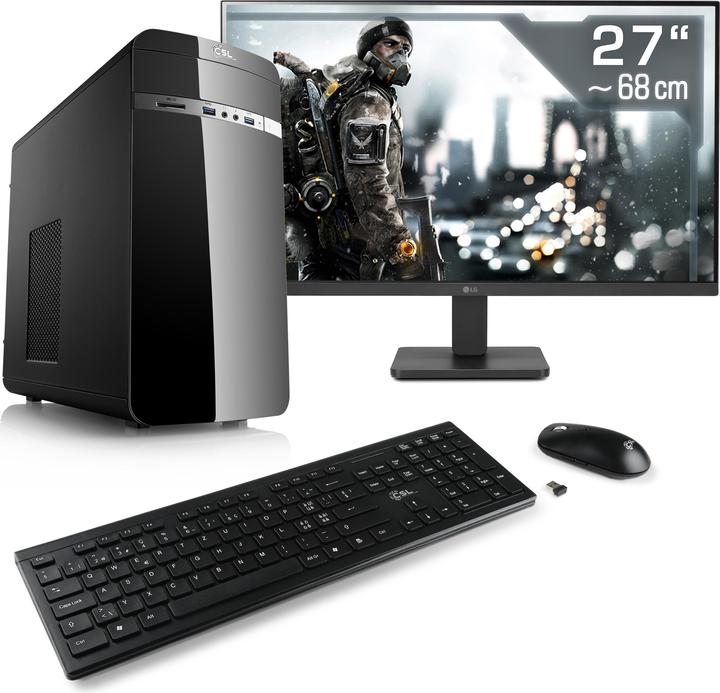 Produktbild CSL Office PC M11330H, QWERTZ Layout (CH) (Intel Core i5-12400, 16 GB, 500 GB, UHD Graphics 730)