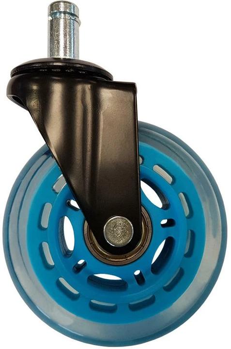Image du produit LC-Power Lot de 5 roulettes de chaise de jeu bleu clair