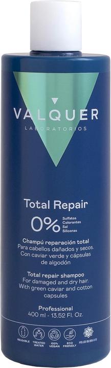 Valquer Premium Total Repair Shampoo ohne Salz, Sulfate und Silikone 400ml (400 ml, Flüssiges Shampoo)
