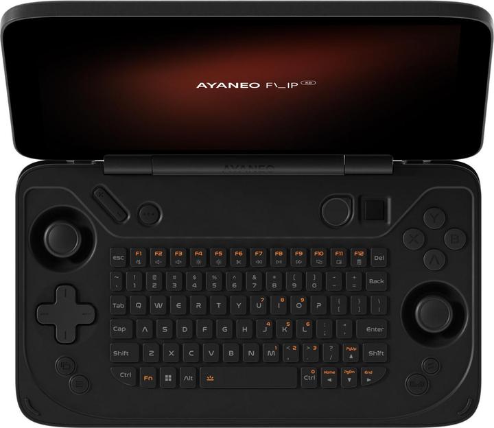 Produktbild Ayaneo Flip KB Handheld Konsole, AMD Ryzen 8840U, 16 GB LPDDR5X, 512 GB SSD – Shadow Black