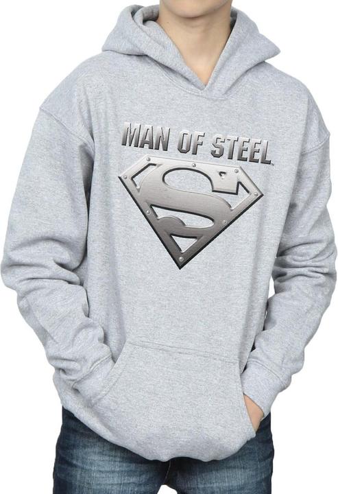 Immagine prodotto Superman Man Of Steel Shield Felpa con Cappuccio Ragazzi (140, 146)