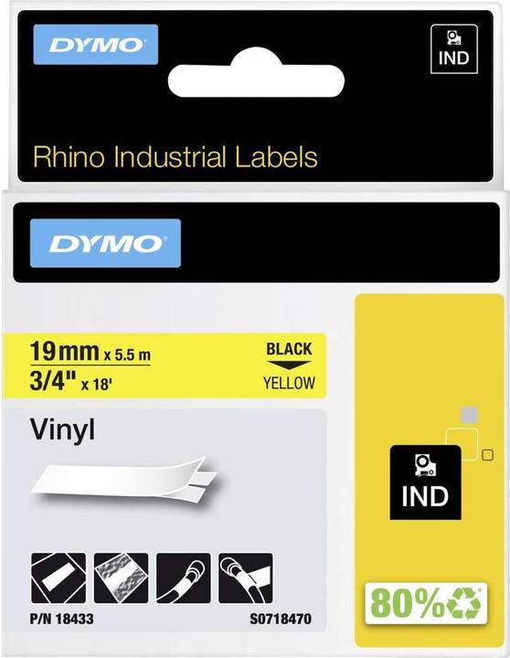 Produktbild Dymo Rhino 18433 Schriftband-Kassette