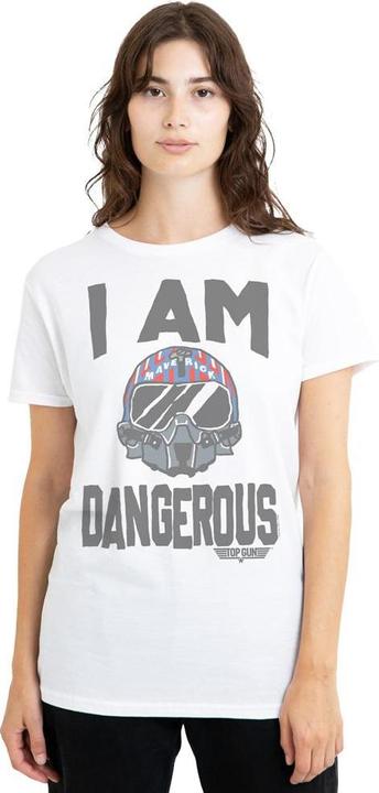 Actual product image Top Gun Unisex Adult I Am Dangerous T-Shirt (L)