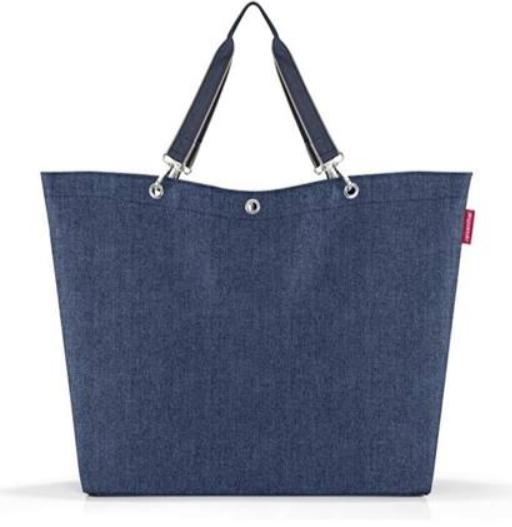Actual product image reisenthel Bag Classic Shopper XL Herringbone Dark Blue