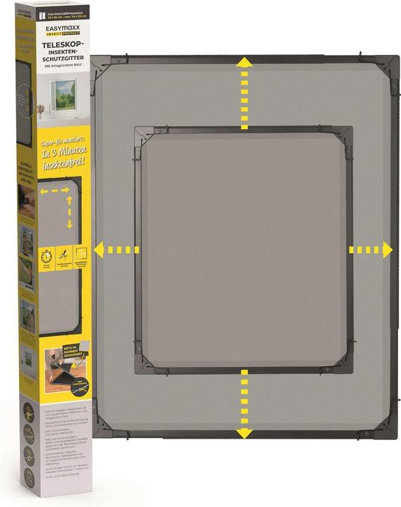 Easymaxx Teleskop Insektenschutzgitter (120 x 140 cm)