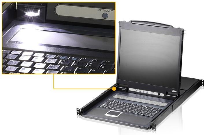 Actual product image Aten CL1308 KVM console with KVM switch