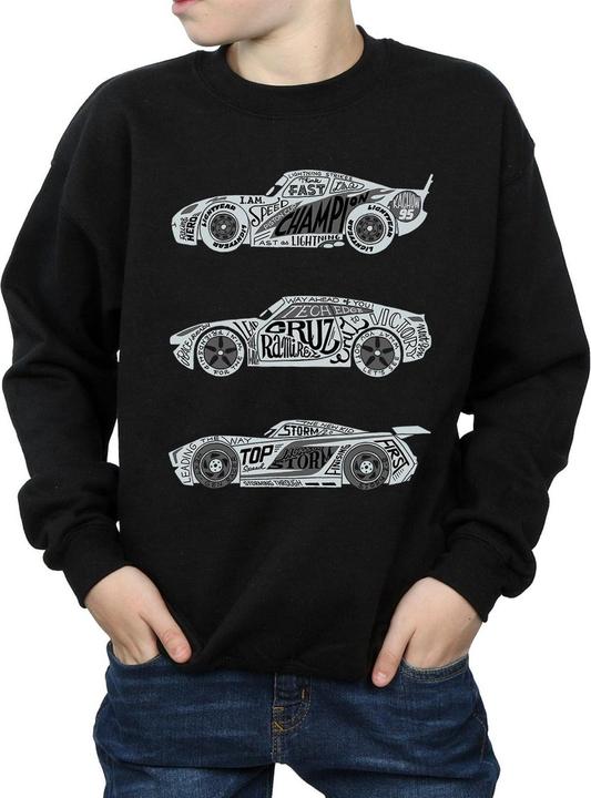 Immagine prodotto Disney Cars Text Racers Felpa Ragazzi (152, 158)