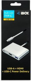 Immagine prodotto iBox IUH3CFT1 Hub di interfaccia USB 3.2 Gen 1 (3.1 Gen 1) Type-C (USB-C, 3 Porti)