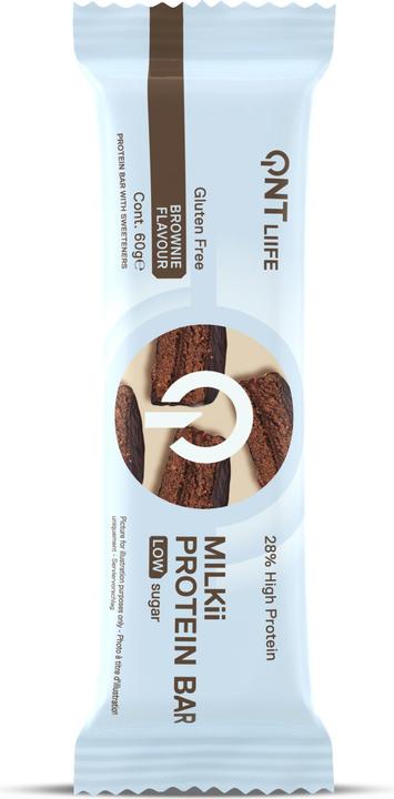 Actual product image QNT Milkii Protein Bar 12x60g (Brownie, 12 pcs., 720 g)
