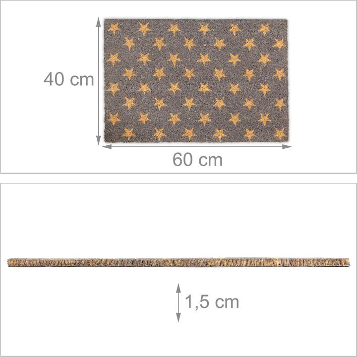 Actual product image Relaxdays Doormat (60 x 40 x 1.5 cm)