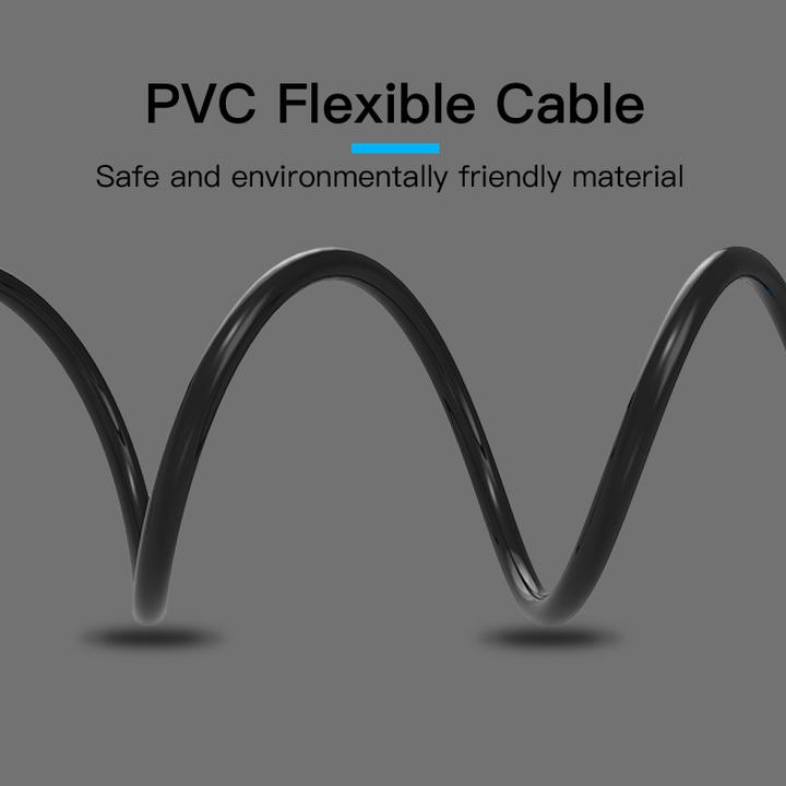 Actual product image Vention 2xRCA cable (Cinch) jack to 3.5mm BCFBJ 5m (black) (5 m, Cinch)