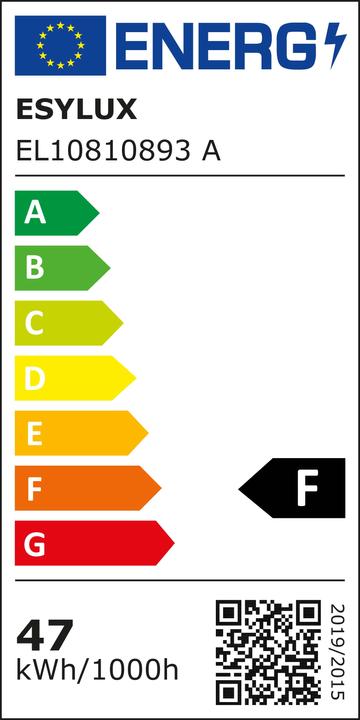 Label énergétique Esylux Projecteur à LED (5000 lm, IP65)