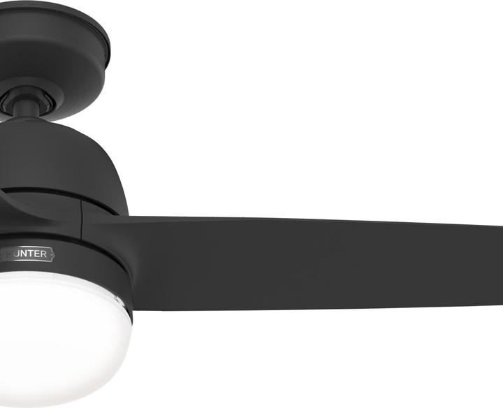 Actual product image Hunter Fans Outdoor Deckenventilator Seawave Schwarz mit Licht (45.70 dB)
