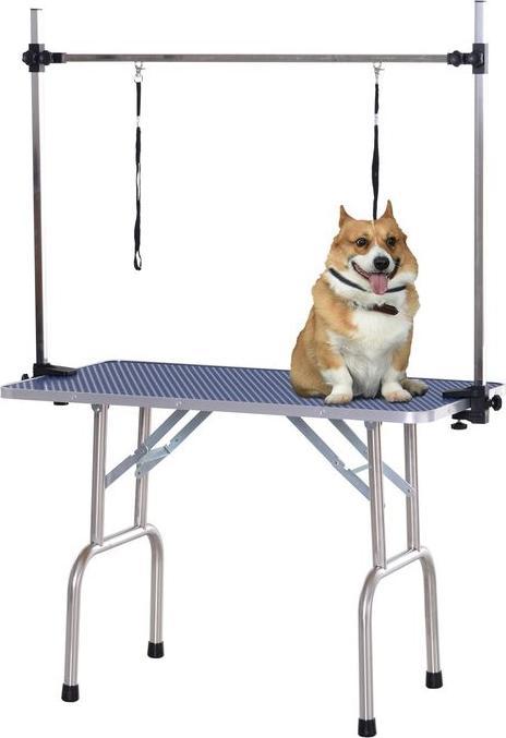 Immagine prodotto Swisshandel24 Tavolo per la toelettatura Tavolo per la rifinitura Tavolo per la tosatura con cesto inferiore per (Cane)