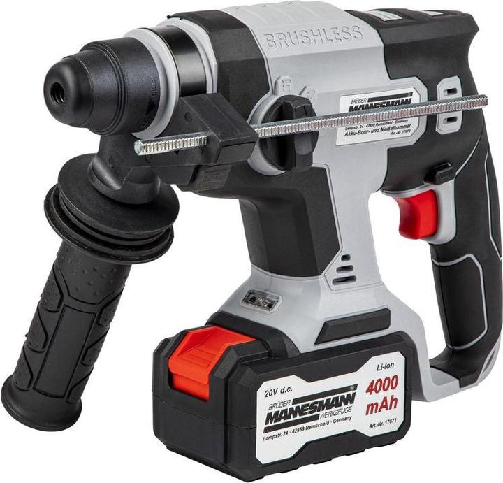 Mannesmann Cordless hammer drill drill and chisel hammer (Rechargeable battery operated)