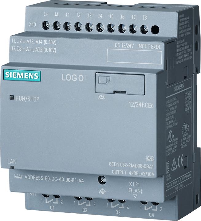 Actual product image Siemens LOGO! 6AG1052-2MD08-7BA112/24RCEO