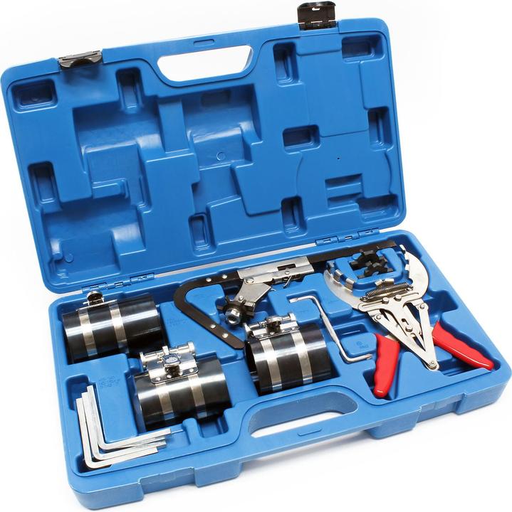 Immagine prodotto Wiltec Pinze per fasce elastiche Set di valigette per il montaggio e la pulizia delle fasce elastiche (470 mm)