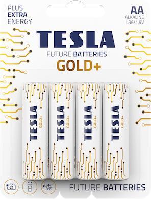 Immagine prodotto Tesla - Batterie AA GOLD+, 4ks, LR06 (4 pz., AA, 2700 mAh)