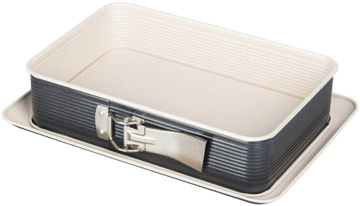 Immagine prodotto Zenker Teglia a molla 32,5 x 23 cm, Nero/Crema (18 cm)