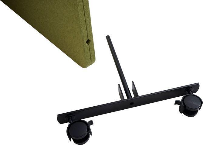 Actual product image Mendler Acoustic partition HWC-G77, pinboard, double-walled rollable fabric/textile, 147x80cm green (147 x 80 x 39 cm)