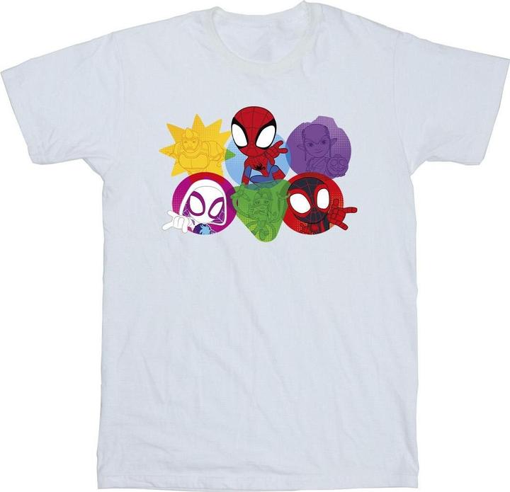 Image du produit - T-shirt SPIDEY AND HIS AMAZING FRIENDS FACES - Homme (S)