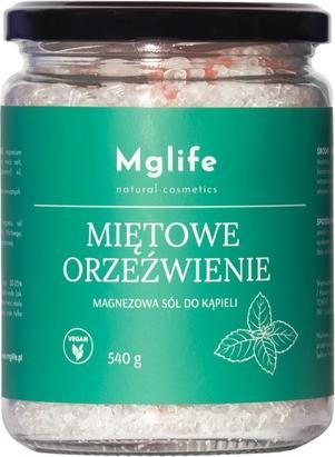 Immagine prodotto Mglife Magnezowa sól do kąpieli Miętowe Orzeźwienie 540g