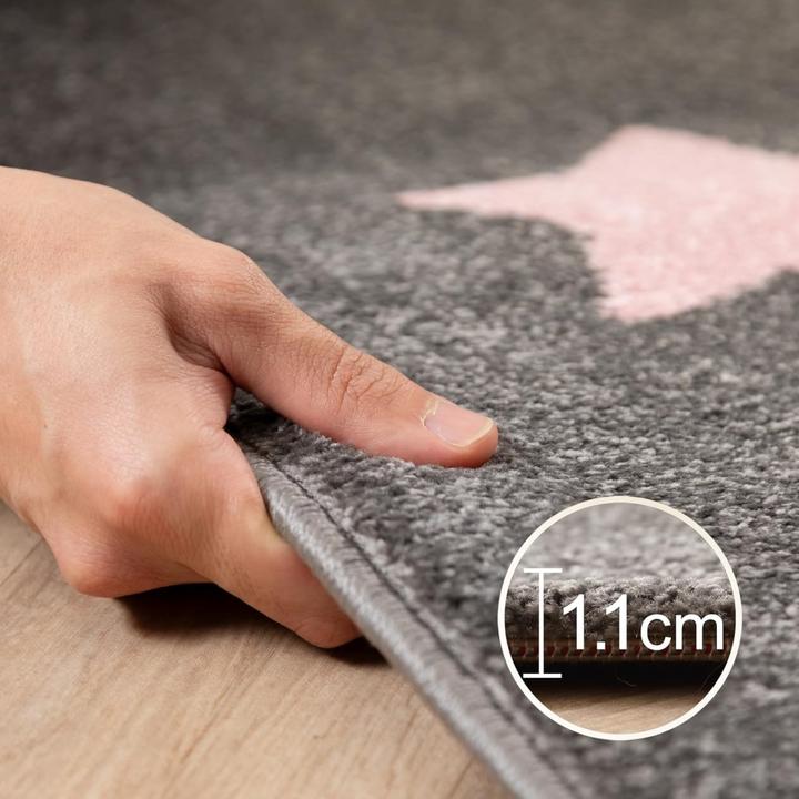 Produktbild Paco Home Kinder-Teppich Kinderzimmer Planeten Rakete (80 x 150 cm)